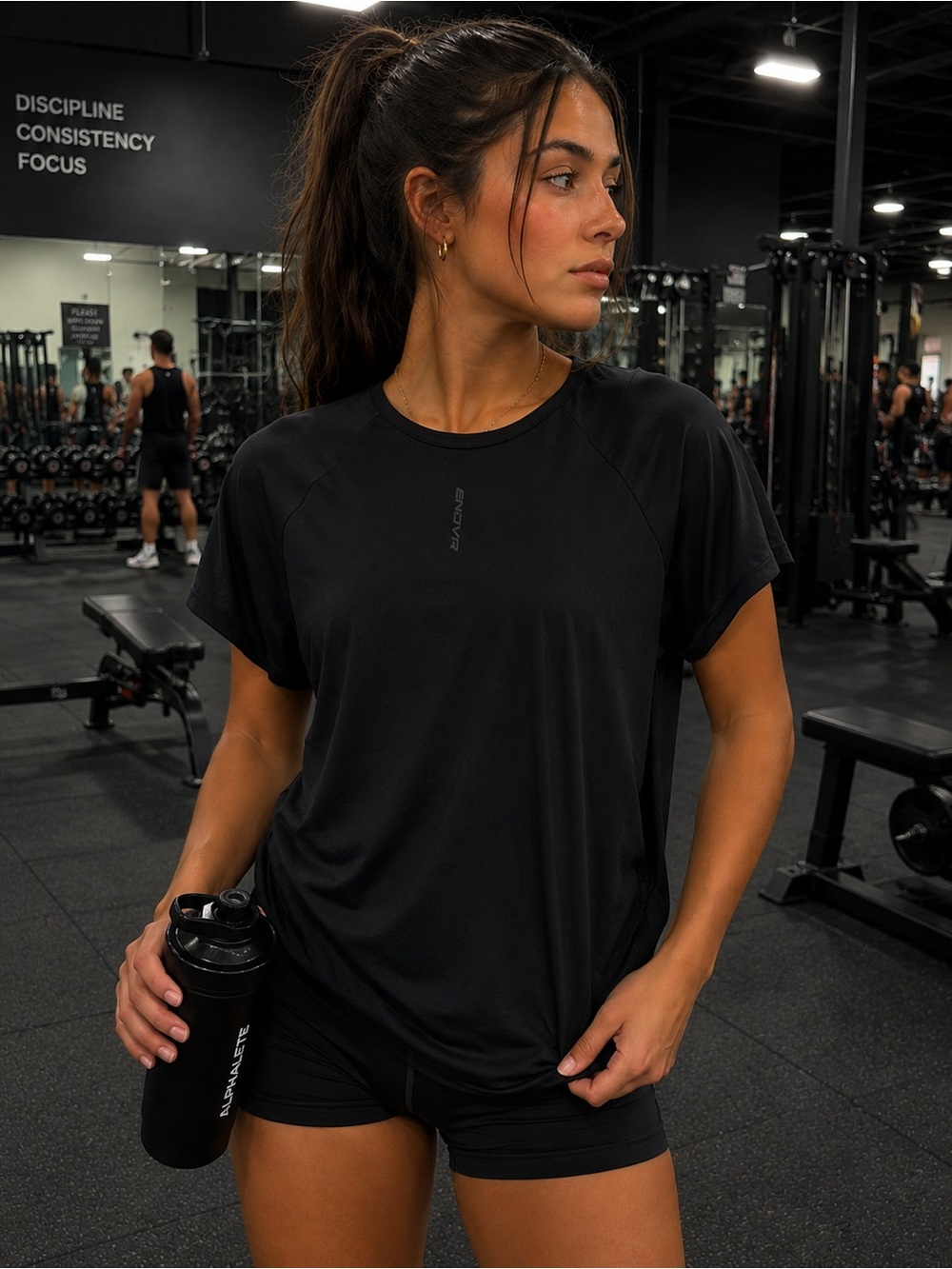 Endeavor Performance Mesh Active Tee - Bi Black